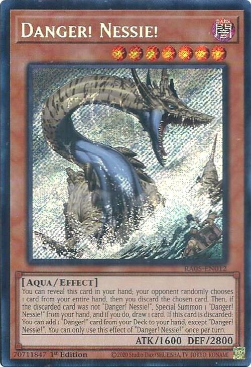 Danger! Nessie! (Secret Rare) RA05-EN012 card from Rarity Collection 5