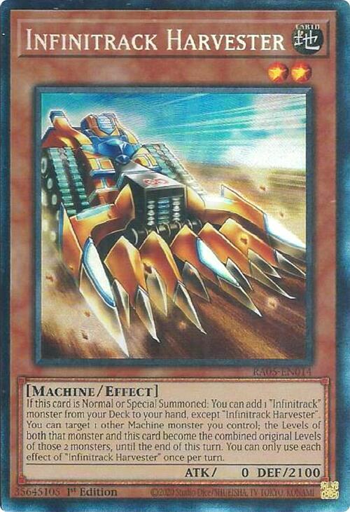 Infinitrack Harvester (PCR) RA05-EN014 card from Rarity Collection 5