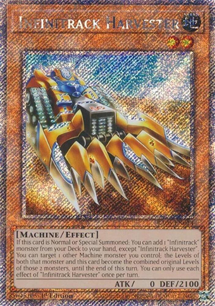 Infinitrack Harvester (Platinum Secret Rare) RA05-EN014 card from Rarity Collection 5