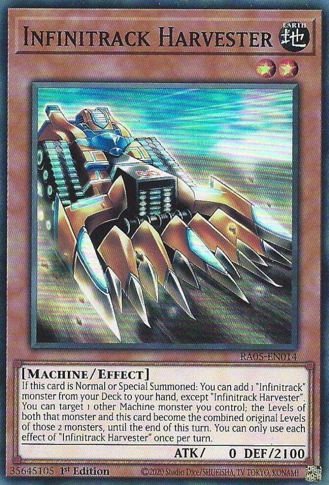 Infinitrack Harvester RA05-EN014 card from Rarity Collection 5