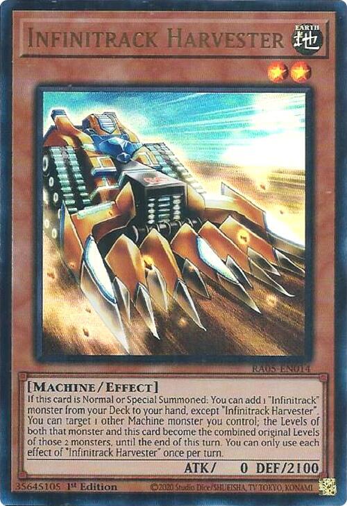 Infinitrack Harvester (Ultra Rare) RA05-EN014 card from Rarity Collection 5