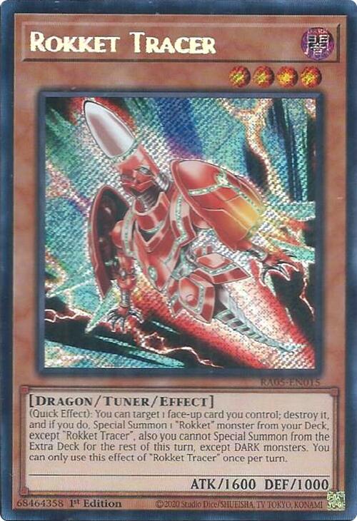 Rokket Tracer (Secret Rare) RA05-EN015 card from Rarity Collection 5