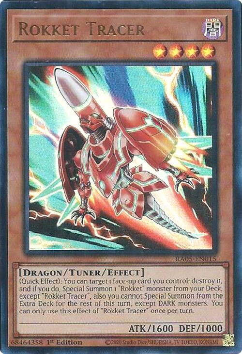 Rokket Tracer (Ultra Rare) RA05-EN015 card from Rarity Collection 5