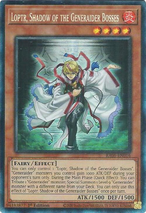 Loptr, Shadow of the Generaider Bosses (PCR) RA05-EN016 card from Rarity Collection 5