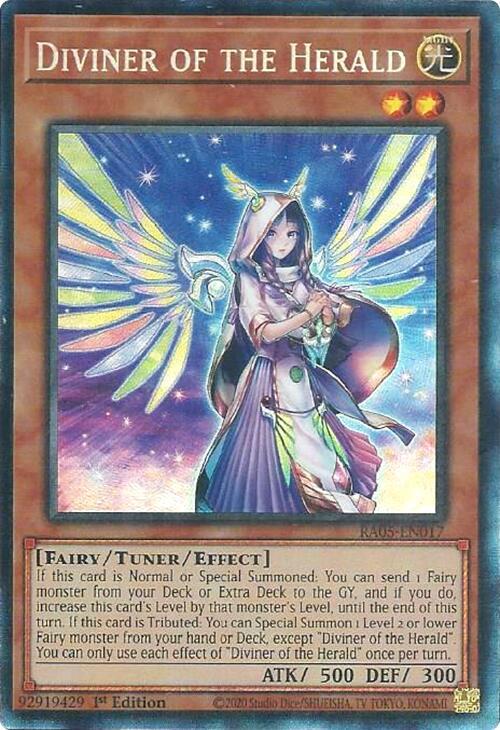 Diviner of the Herald (PCR) RA05-EN017 card from Rarity Collection 5