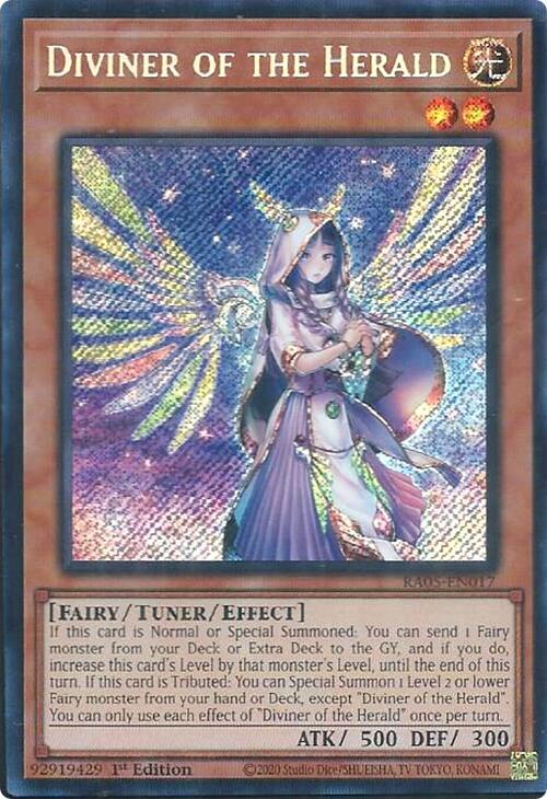 Diviner of the Herald (Secret Rare) RA05-EN017 card from Rarity Collection 5