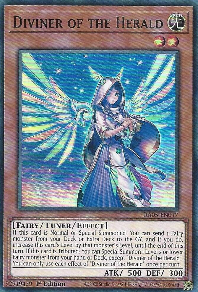 Diviner of the Herald RA05-EN017 card from Rarity Collection 5