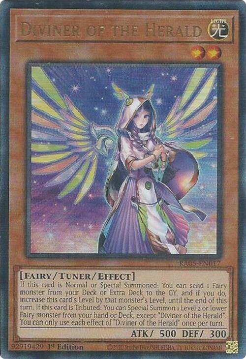 Diviner of the Herald (PUR) RA05-EN017 card from Rarity Collection 5