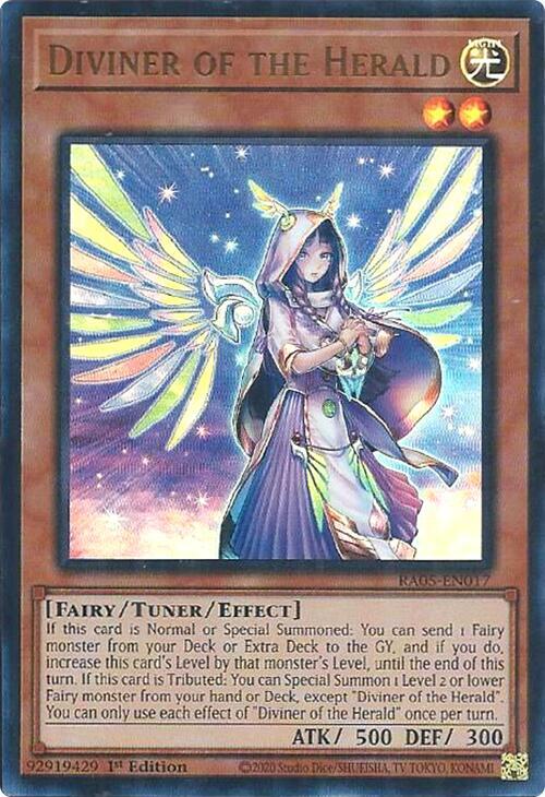 Diviner of the Herald (Ultra Rare) RA05-EN017 card from Rarity Collection 5