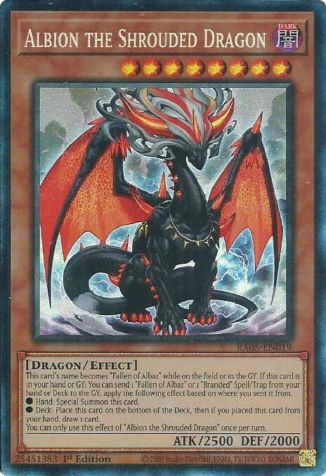 Albion the Shrouded Dragon (PCR) RA05-EN019 card from Rarity Collection 5