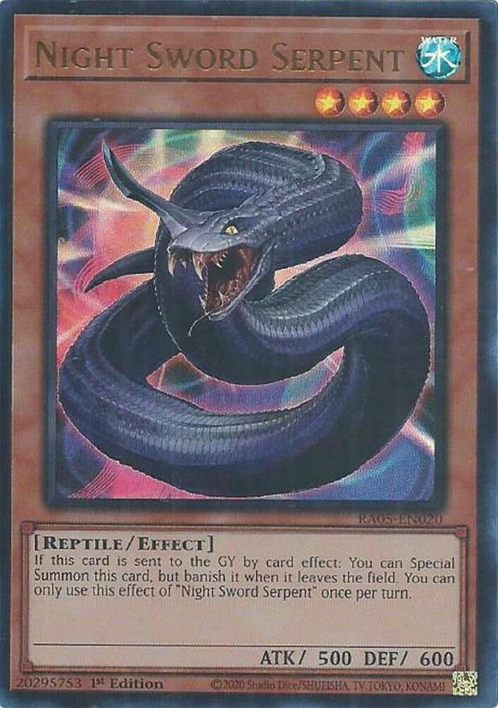 Night Sword Serpent (Ultra Rare) RA05-EN020 card from Rarity Collection 5