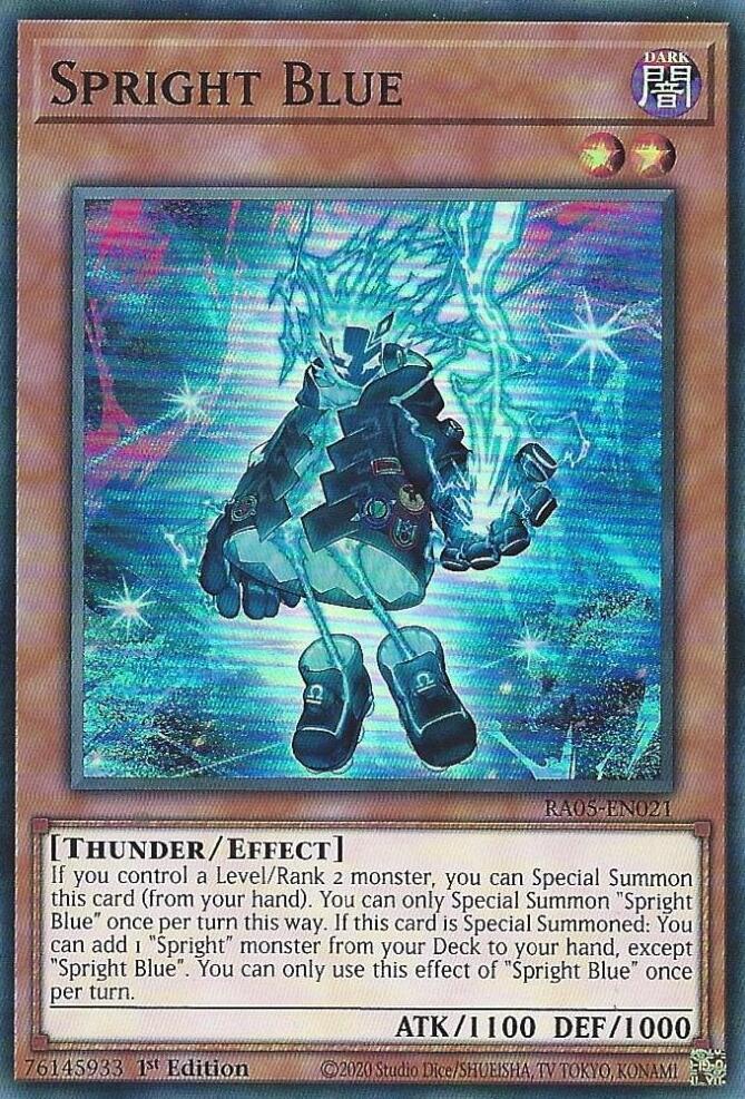 Spright Blue RA05-EN021 card from Rarity Collection 5