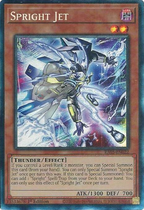 Spright Jet (PCR) RA05-EN022 card from Rarity Collection 5