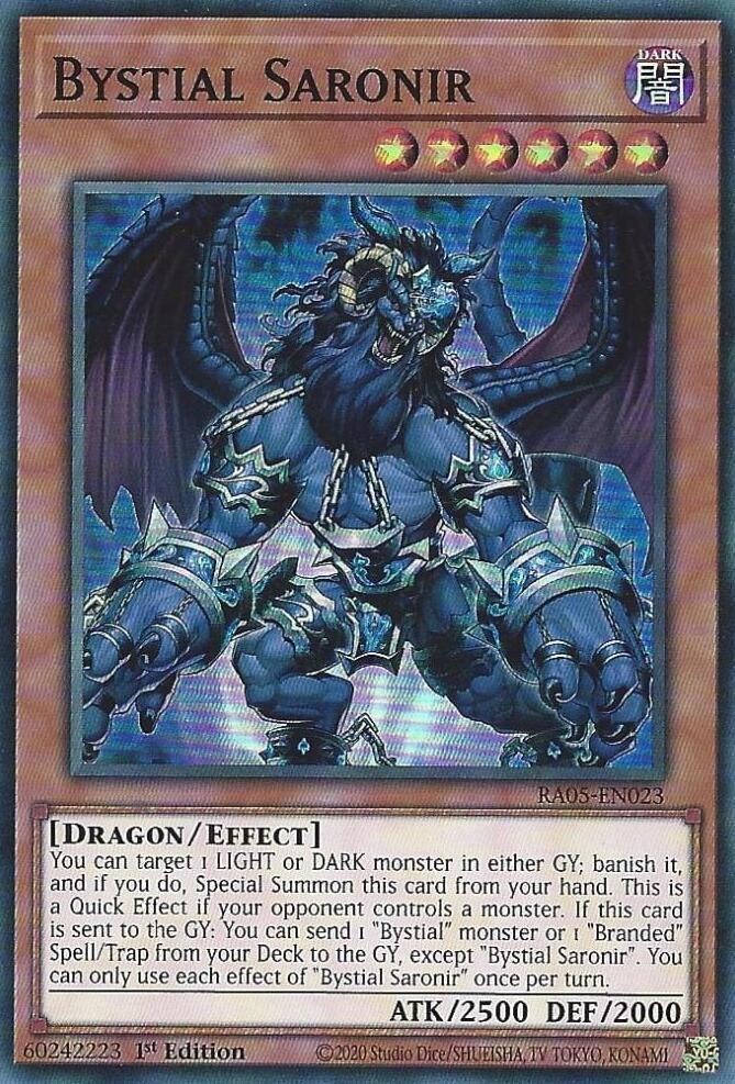 Bystial Saronir RA05-EN023 card from Rarity Collection 5