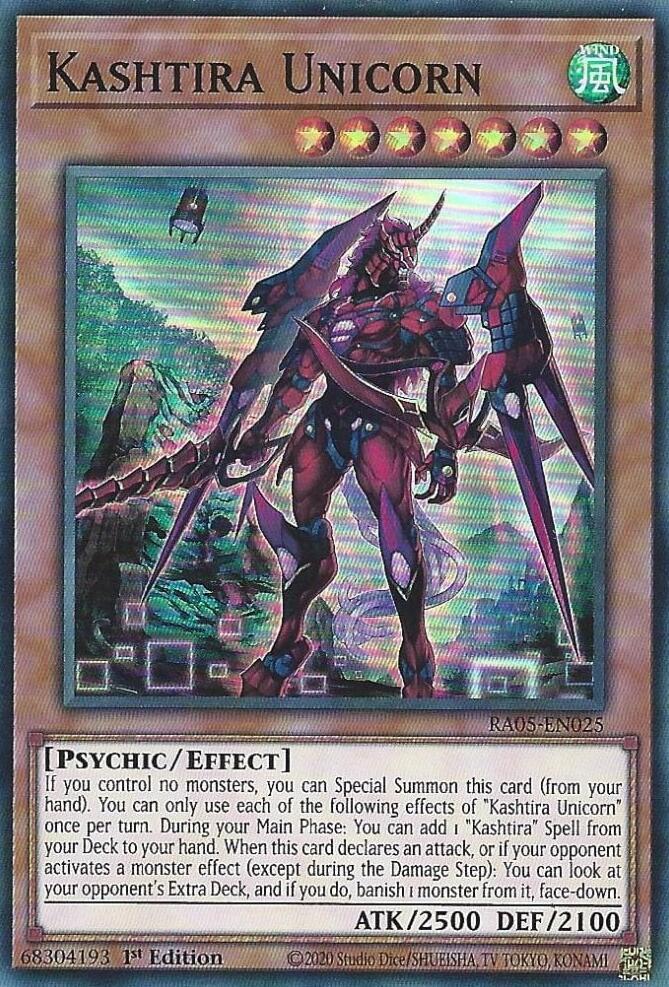 Kashtira Unicorn RA05-EN025 card from Rarity Collection 5