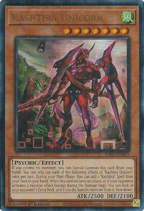 Kashtira Unicorn (PUR) RA05-EN025 card from Rarity Collection 5