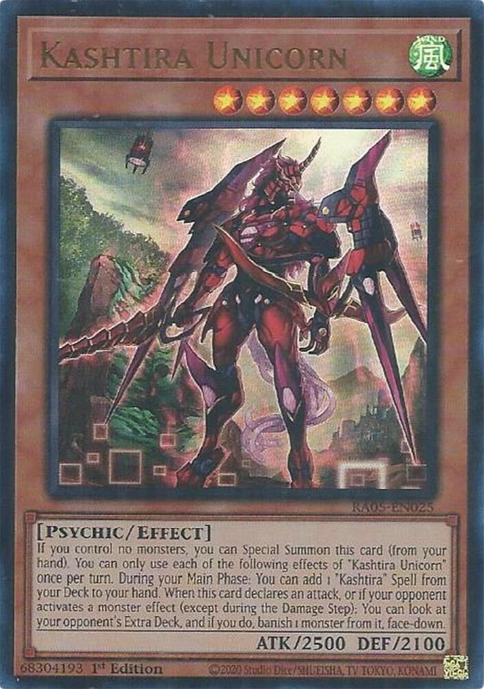 Kashtira Unicorn (Ultra Rare) RA05-EN025 card from Rarity Collection 5