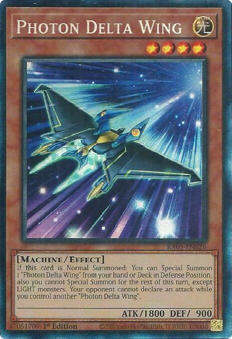 Photon Delta Wing (PCR) RA05-EN026 card from Rarity Collection 5