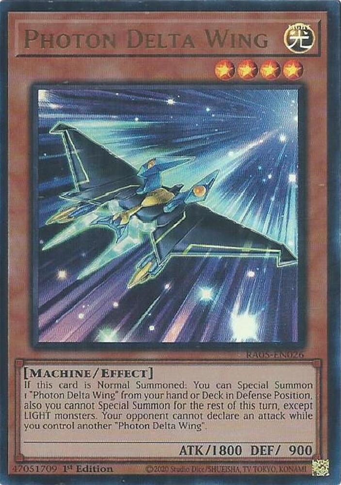 Photon Delta Wing (Ultra Rare) RA05-EN026 card from Rarity Collection 5