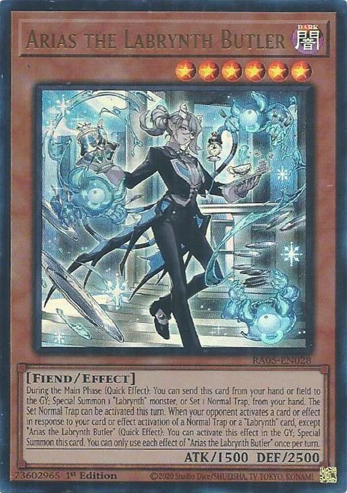 Arias the Labrynth Butler (Ultra Rare) RA05-EN028 card from Rarity Collection 5