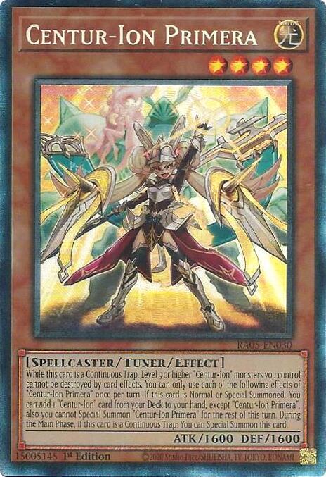 Centur-Ion Primera (PCR) RA05-EN030 card from Rarity Collection 5