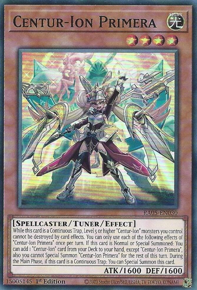 Centur-Ion Primera RA05-EN030 card from Rarity Collection 5