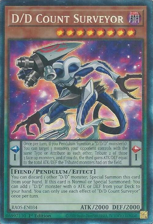 D/D Count Surveyor (PCR) RA05-EN034 card from Rarity Collection 5