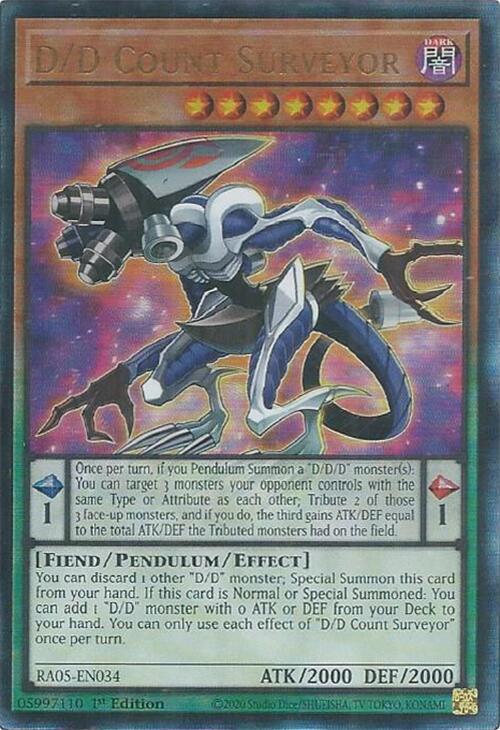 D/D Count Surveyor (PUR) RA05-EN034 card from Rarity Collection 5
