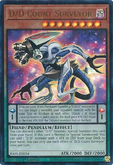 D/D Count Surveyor (Ultra Rare) RA05-EN034 card from Rarity Collection 5