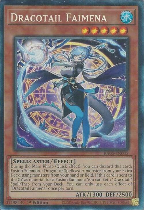 Dracotail Faimena (PCR) RA05-EN035 card from Rarity Collection 5