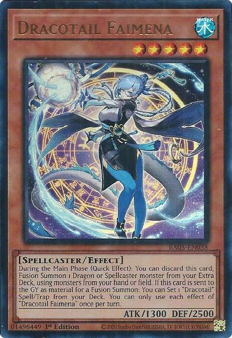 Dracotail Faimena (Ultra Rare) RA05-EN035 card from Rarity Collection 5