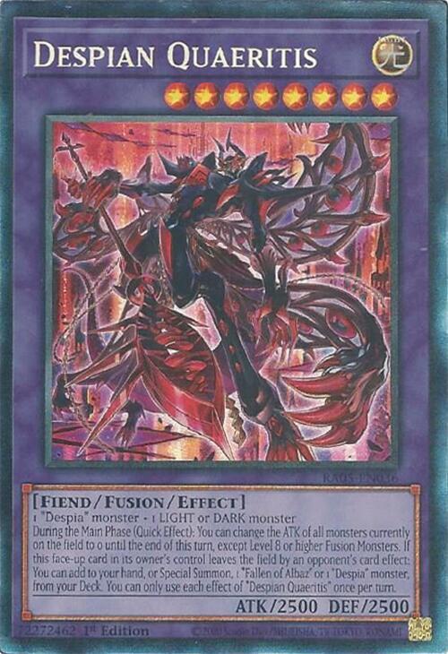Despian Quaeritis (PCR) RA05-EN036 card from Rarity Collection 5