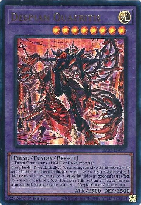 Despian Quaeritis (Ultra Rare) RA05-EN036 card from Rarity Collection 5