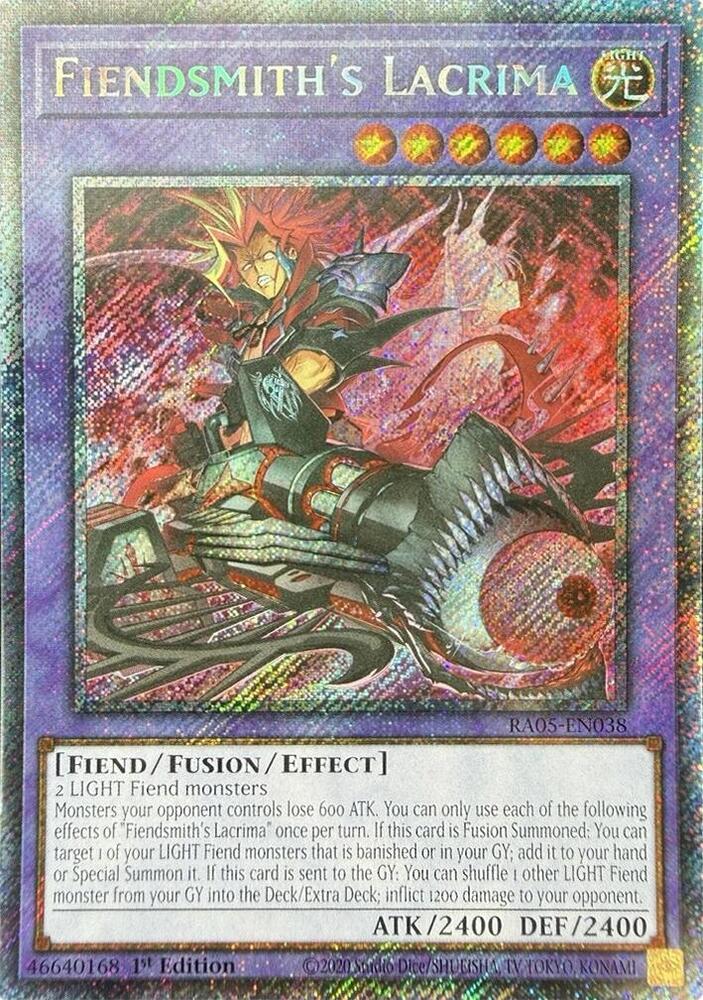 Fiendsmith's Lacrima (Platinum Secret Rare) RA05-EN038 card from Rarity Collection 5