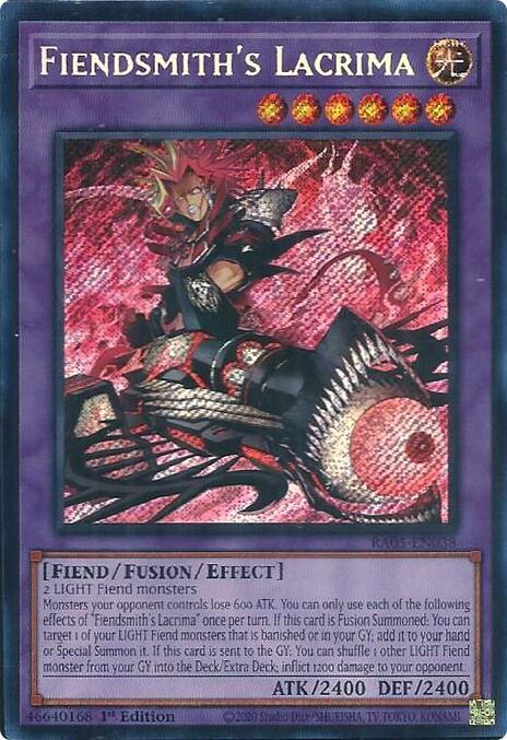 Fiendsmith's Lacrima (Secret Rare) RA05-EN038 card from Rarity Collection 5