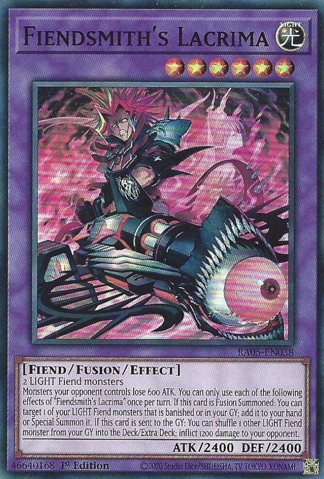 Fiendsmith's Lacrima RA05-EN038 card from Rarity Collection 5