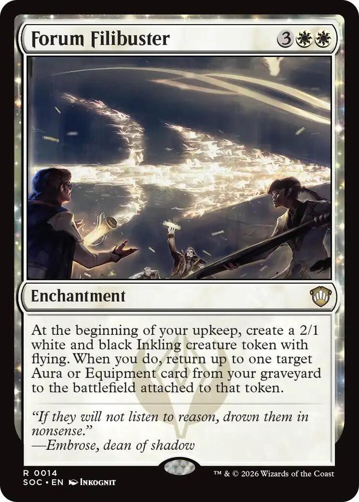 Forum Filibuster 14 card from Commander: Secrets of Strixhaven