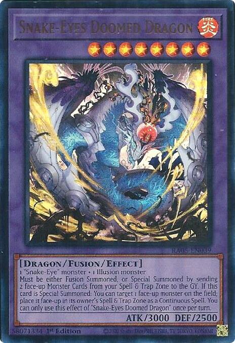 Snake-Eyes Doomed Dragon (Ultra Rare) RA05-EN039 card from Rarity Collection 5