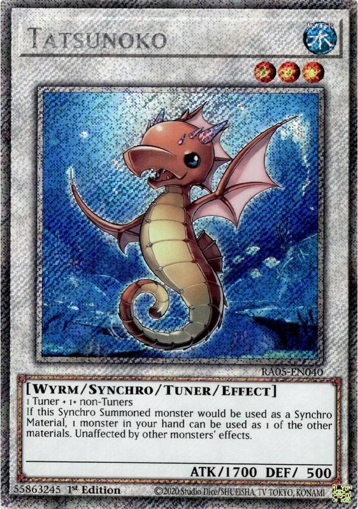 Tatsunoko (Platinum Secret Rare) RA05-EN040 card from Rarity Collection 5
