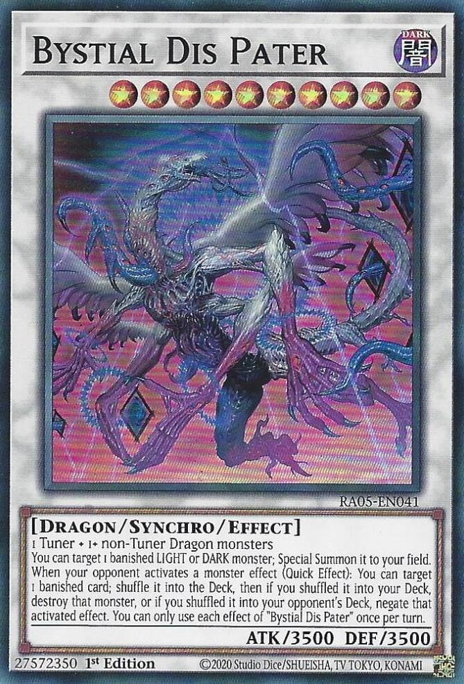 Bystial Dis Pater RA05-EN041 card from Rarity Collection 5
