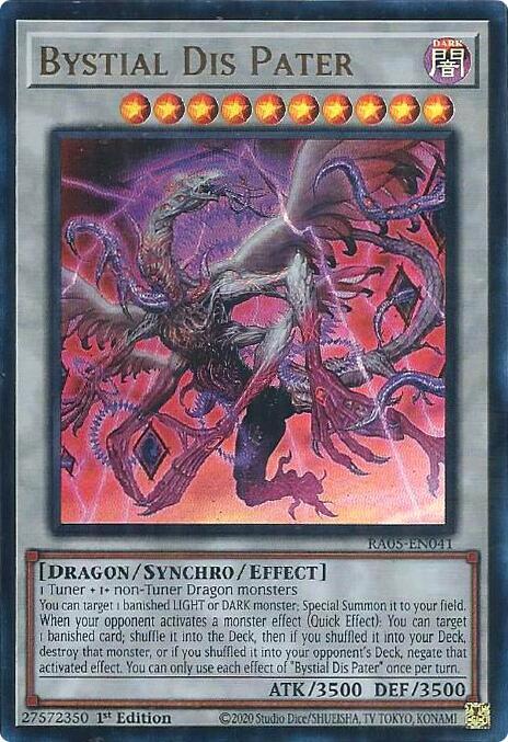 Bystial Dis Pater (Ultra Rare) RA05-EN041 card from Rarity Collection 5
