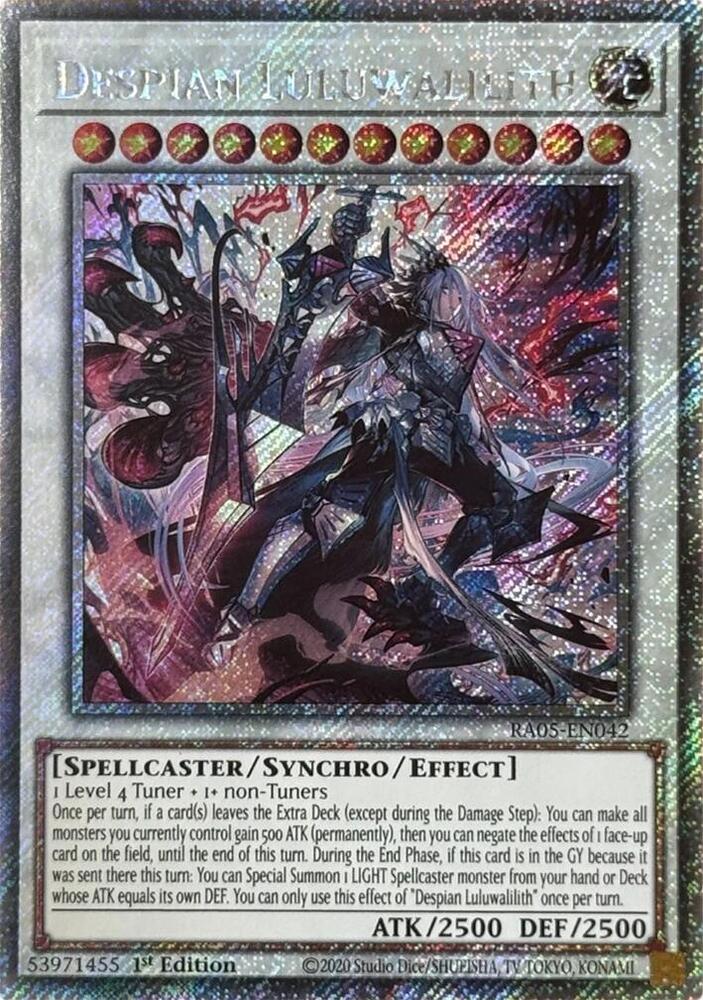 Despian Luluwalilith (Platinum Secret Rare) RA05-EN042 card from Rarity Collection 5