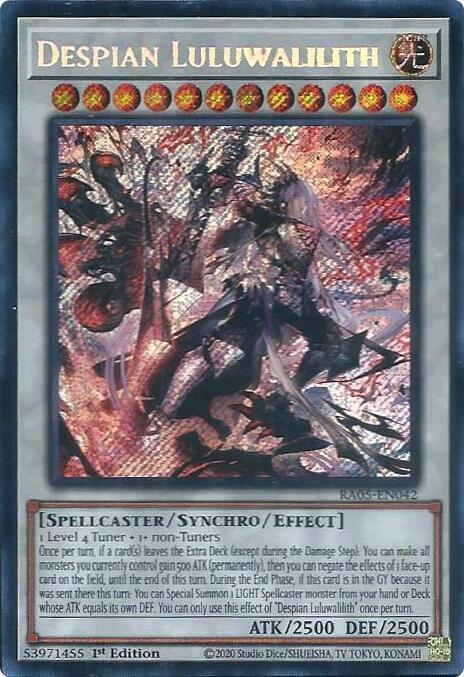 Despian Luluwalilith (Secret Rare) RA05-EN042 card from Rarity Collection 5