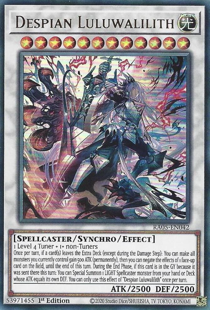 Despian Luluwalilith RA05-EN042 card from Rarity Collection 5