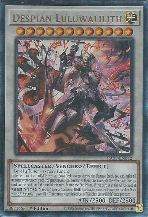 Despian Luluwalilith (PUR) RA05-EN042 card from Rarity Collection 5