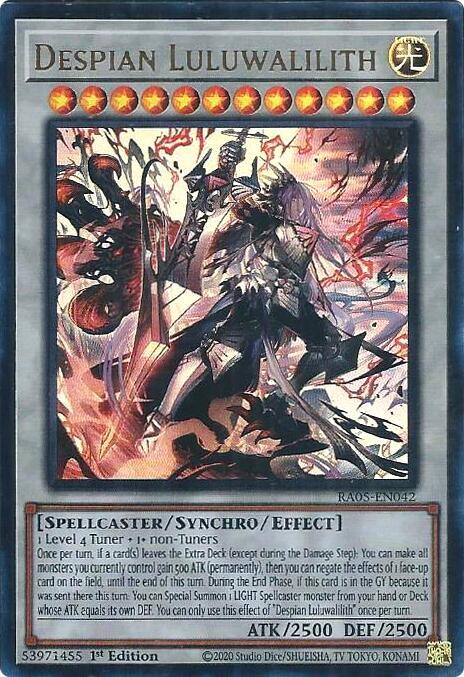 Despian Luluwalilith (Ultra Rare) RA05-EN042 card from Rarity Collection 5