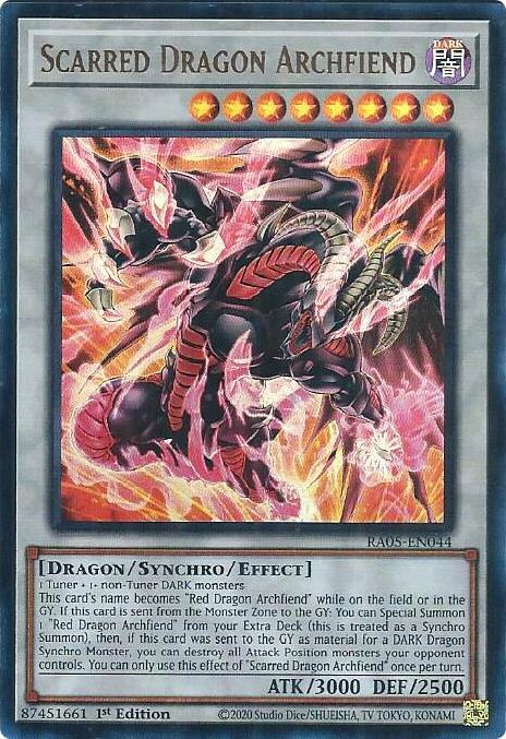 Scarred Dragon Archfiend (Ultra Rare) RA05-EN044 card from Rarity Collection 5