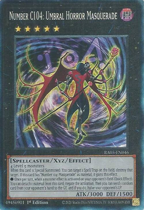 Number C104: Umbral Horror Masquerade (PCR) RA05-EN046 card from Rarity Collection 5