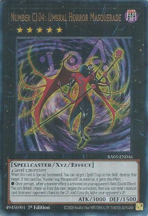 Number C104: Umbral Horror Masquerade (PUR) RA05-EN046 card from Rarity Collection 5