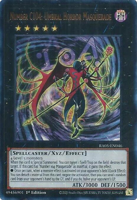 Number C104: Umbral Horror Masquerade (Ultra Rare) RA05-EN046 card from Rarity Collection 5